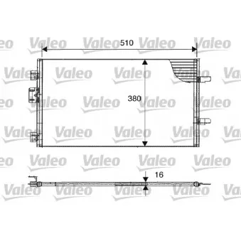Condenseur, climatisation VALEO 817602 pour SCANIA P,G,R,T - series 1.5 dCi - 68cv