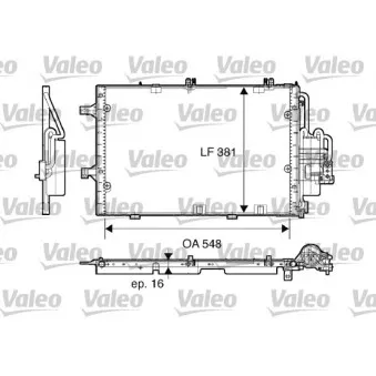 Condenseur, climatisation VALEO 817609 pour OPEL CORSA 1.3 CDTI - 70cv