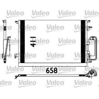 Condenseur, climatisation VALEO 817647 pour OPEL VECTRA 1.8 - 110cv