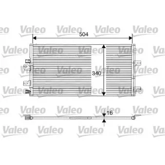 Condenseur, climatisation VALEO 817687 pour RENAULT KANGOO 1.5 DCI - 68cv