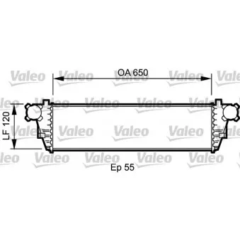 Intercooler, échangeur VALEO 817760 pour IVECO EUROTRAKKER C 220 CDI - 143cv