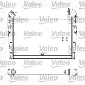 Intercooler, échangeur VALEO 817770 pour SCANIA 4 - series 124 C/360 - 360cv