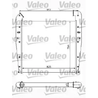 Intercooler, échangeur VALEO 817772 pour SCANIA 4 - series 164 G/480 - 480cv