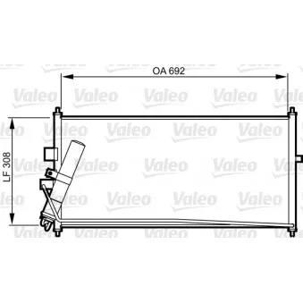 Condenseur, climatisation VALEO OEM 92100BN900