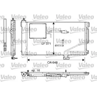 Condenseur, climatisation VALEO 817849 pour MERCEDES-BENZ CLASSE C C 200 Kompressor - 163cv
