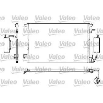Condenseur, climatisation VALEO 817852 pour OPEL VECTRA 2.0 16V Turbo - 175cv