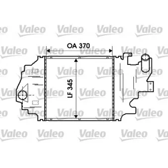 Intercooler, échangeur VALEO OEM 8200252209