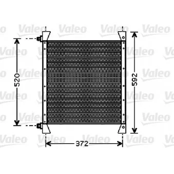 Condenseur, climatisation VALEO 818039 pour VOLVO FL6 FL 618 - 230cv