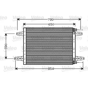 Condenseur, climatisation VALEO 818045 pour SCANIA 4 - series 124 C/360 - 360cv