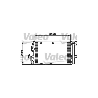 Condenseur, climatisation VALEO 818047 pour OPEL ASTRA 1.8 16V - 116cv