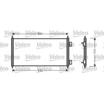 Condenseur, climatisation VALEO 818050 pour FORD TRANSIT 2.3 16V - 146cv