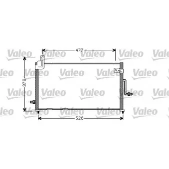 Condenseur, climatisation VALEO OEM 96566331