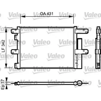 Condenseur, climatisation VALEO 818116 pour IVECO EUROCARGO 130 E 21 K tector - 209cv