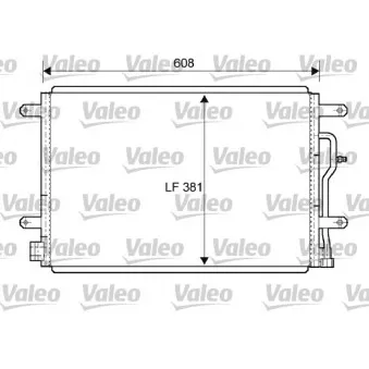 Condenseur, climatisation VALEO 818190 pour AUDI A4 2.0 TDI - 140cv