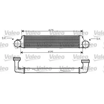 Intercooler, échangeur VALEO OEM 17517897793