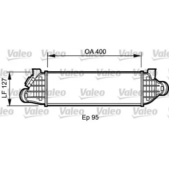 Intercooler, échangeur VALEO 818802 pour IVECO X-WAY 2.0 DI - 86cv