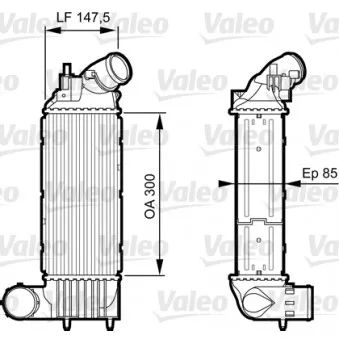 Intercooler, échangeur VALEO 818895