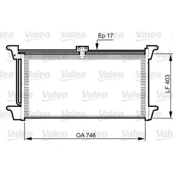Condenseur, climatisation VALEO 818992 pour SCANIA 4 - series 94 D/310 - 310cv