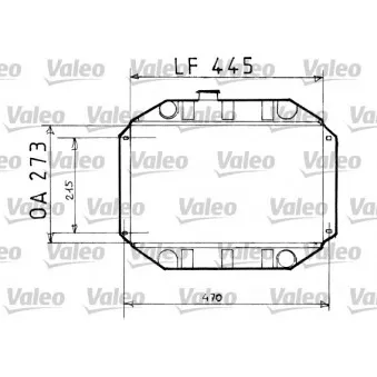 Radiateur, refroidissement du moteur VALEO [819151]