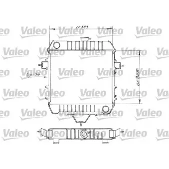Radiateur, refroidissement du moteur VALEO [819203]