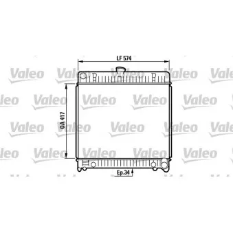 Radiateur, refroidissement du moteur VALEO [819217]