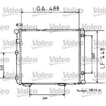 Radiateur, refroidissement du moteur VALEO OEM A2015005303
