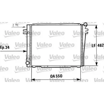 VALEO 819407 - Radiateur, refroidissement du moteur