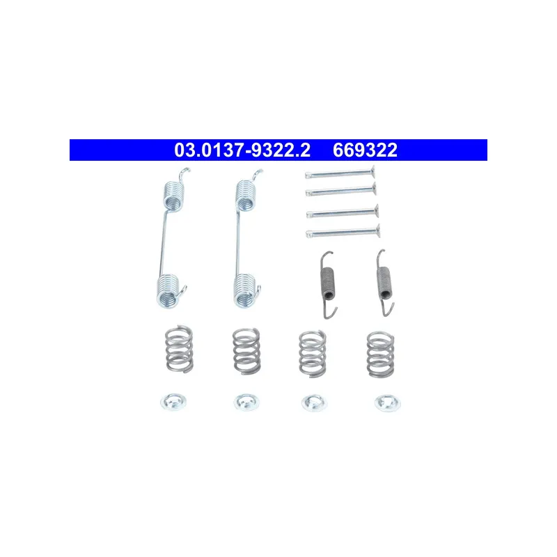 Kit d'accessoires, mâchoire de frein ATE 03.0137-9322.2 - Visuel 2