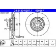 ATE 24.0130-0257.1 - Jeu de 2 disques de frein avant