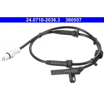 Capteur, vitesse de roue ATE OEM 46531419