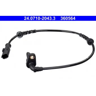 Capteur, vitesse de roue ATE OEM 8200752605