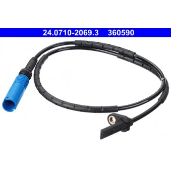 Kit de réparation pour câbles, capteur de vitesse de roue FISPA 405469