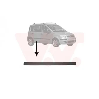 VAN WEZEL 1709426 - Baguette et bande protectrice, porte arrière droit