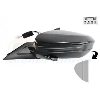 Rétroviseur extérieur VAN WEZEL 2590805