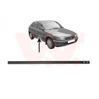 Baguette et bande protectrice, porte avant droit VAN WEZEL [3734424]