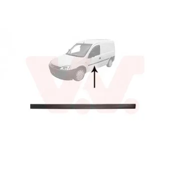 VAN WEZEL 3789423 - Baguette et bande protectrice, porte avant gauche