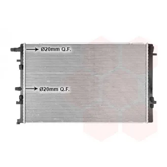 Radiateur, refroidissement du moteur VAN WEZEL 43012714 pour RENAULT MEGANE 1.3 TCe 140 - 140cv