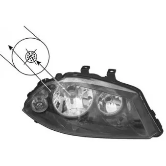 Projecteur principal VAN WEZEL OEM 6L1941030M