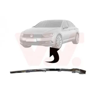 Baguette et bande protectrice, pare-chocs avant gauche VAN WEZEL [5742583]