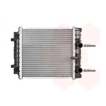Radiateur, refroidissement du moteur VAN WEZEL 58012720 pour VOLKSWAGEN PASSAT 2.0 TSI 4motion - 220cv