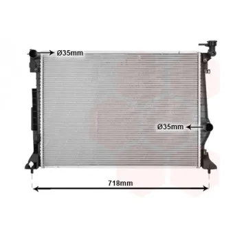 VAN WEZEL 82012740 - Radiateur, refroidissement du moteur