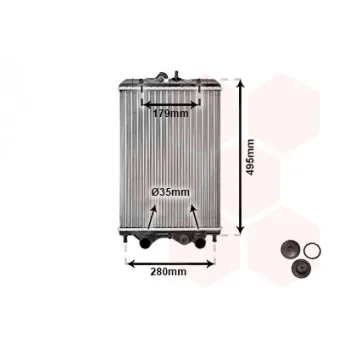 VAN WEZEL 92002002 - Radiateur, refroidissement du moteur