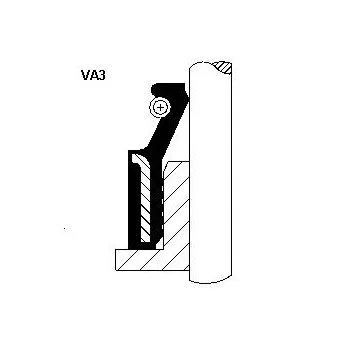 Bague d'étanchéité, tige de soupape CORTECO OEM 13207KA020