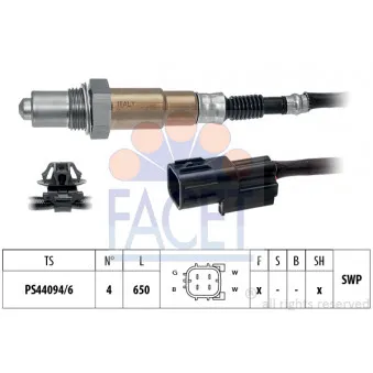 Sonde lambda FACET 10.8517