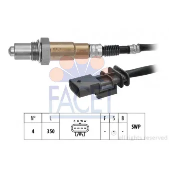 Sonde lambda FACET 10.8576