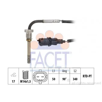FACET 22.0167 - Capteur, température des gaz