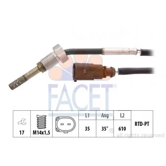 Capteur, température des gaz FACET 22.0199