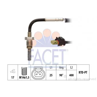FACET 22.0215 - Capteur, température des gaz