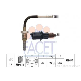 Capteur, température des gaz FACET 22.0240