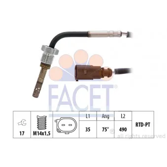 FACET 22.0265 - Capteur, température des gaz